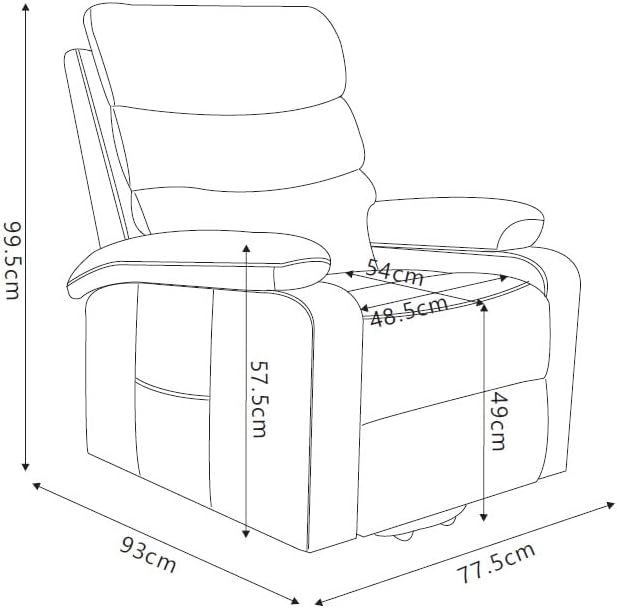 ASTAN HOGAR Relaxstoel met zelfhulpfunctie (lift), elektrische relaxfunctie, massage en thermotherapie