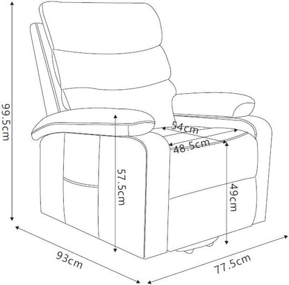 ASTAN HOGAR Relaxstoel met zelfhulpfunctie (lift), elektrische relaxfunctie, massage en thermotherapie