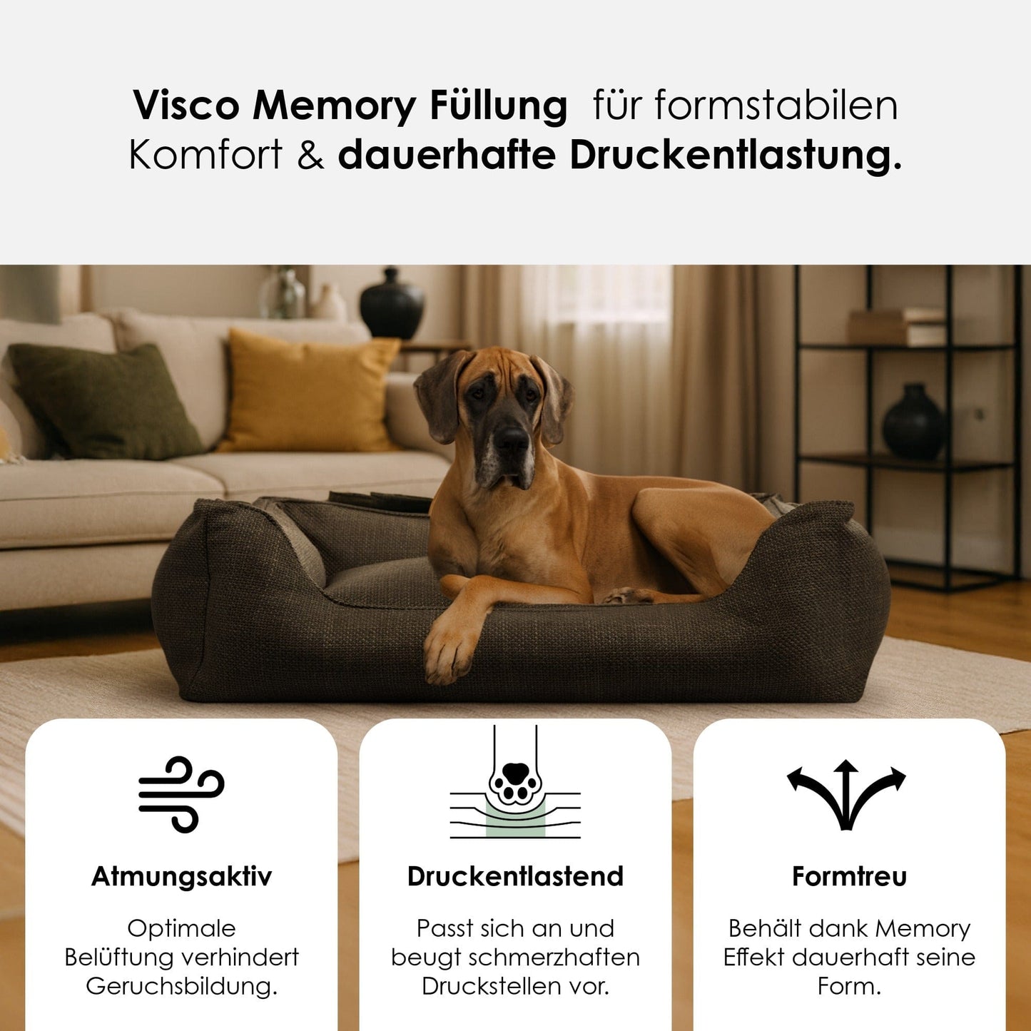 Luxe orthopedisch hondenbed