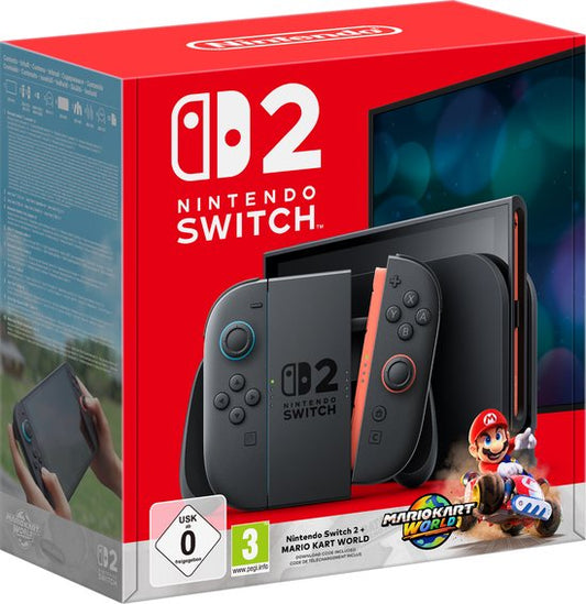 Vernieuwde Switch Console 2 - Mario Kart: World Bundel - Zwart